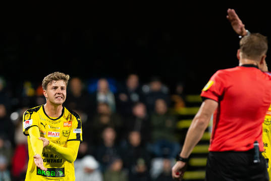 Mjällbys Joel Nilsson deppar