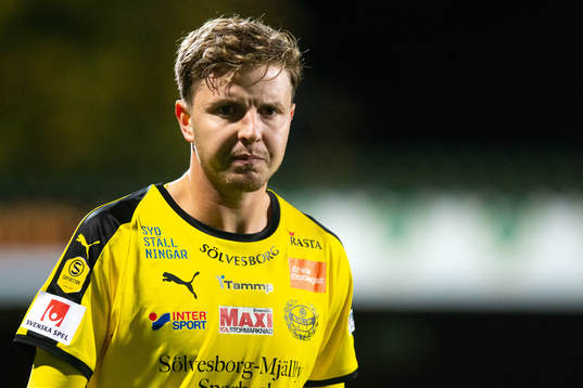 Mjällbys Joel Nilsson deppar