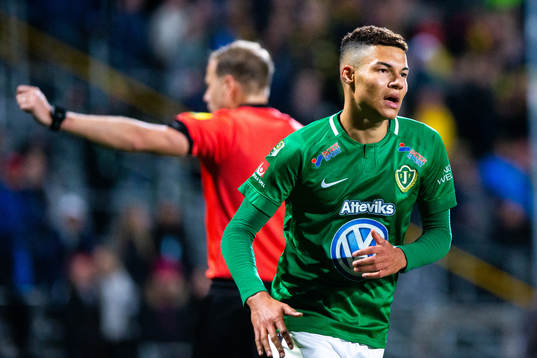 Jönköpings Alexander Jallow deppar