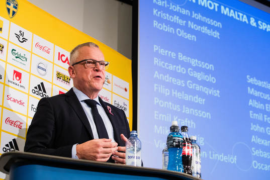 Head coach Janne Andersson of Sweden