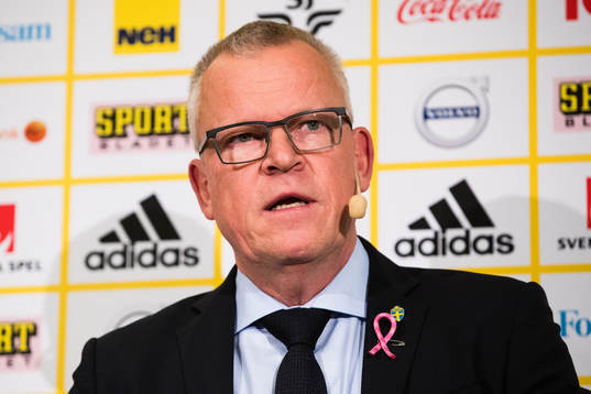 Head coach Janne Andersson of Sweden