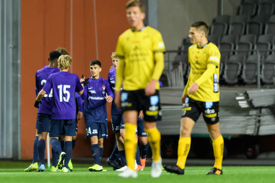 Midtjyllands spelare jublar