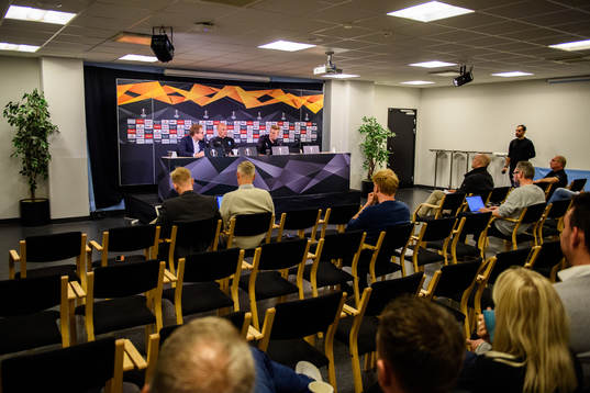 Communications officer Peter Åhlander, Uwe Rösler, head
