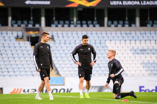 Markus Rosenberg, Behrang Safari and Anders Christiansen of