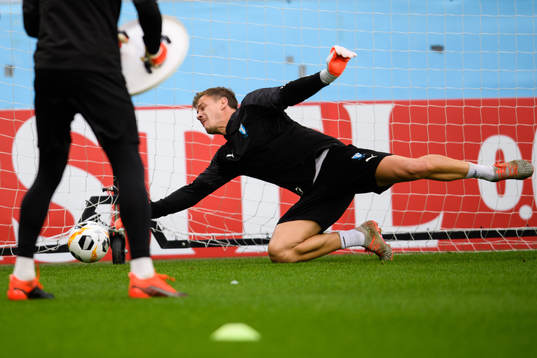 Goalkeeper Johan Dahlin of Malmö FF