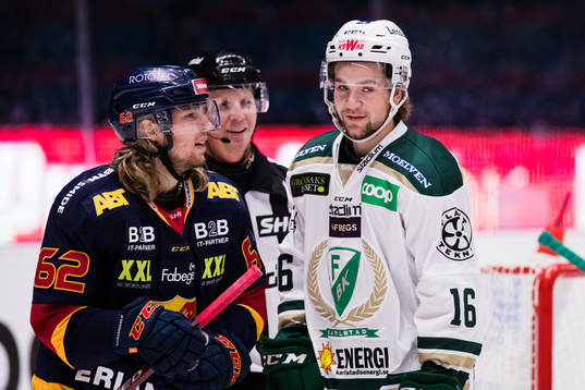 Djurgårdens Manuel Ågren och Färjestads Lucas