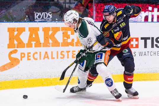 Färjestads Lucas Ekeståhl-Jonsson och Djurgårdens Tom
