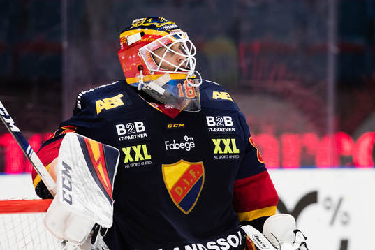 Djurgårdens målvakt Niklas Svedberg deppar