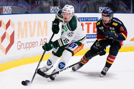 Färjestads Gustav Rydahl och d<Marcus Högström