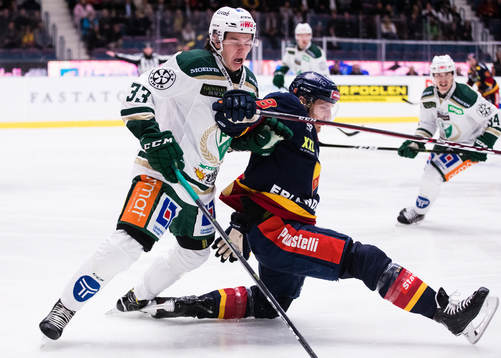 Färjestads Albert Johansson och Djurgårdens Anton Hedman