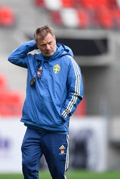 Peter Gerhardsson, head coach of Sweden