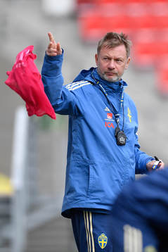 Peter Gerhardsson, head coach of Sweden