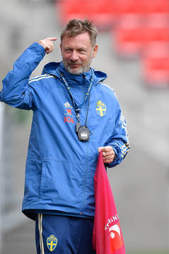 Peter Gerhardsson, head coach of Sweden