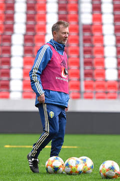 Peter Gerhardsson, head coach of Sweden