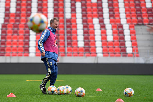 Peter Gerhardsson, head coach of Sweden