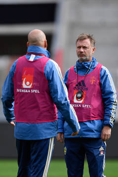 Peter Gerhardsson, head coach of Sweden