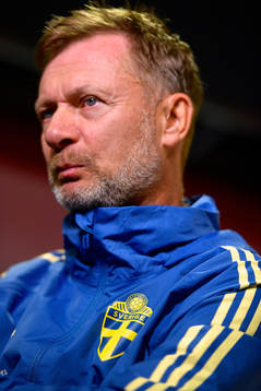 Peter Gerhardsson, head coach of Sweden