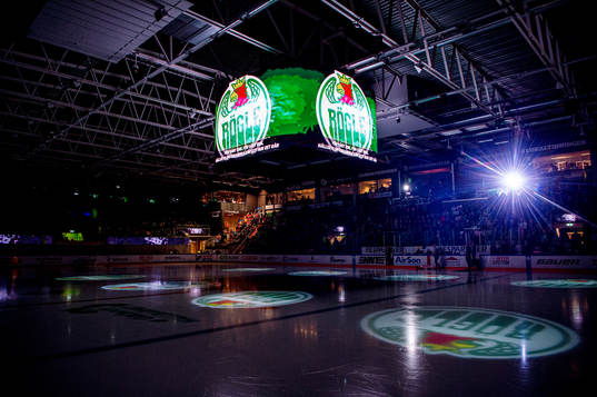 Catena arena innan ishockeymatchen i SHL mellan Rögle och