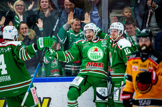 Rögles Kodie Curran, Mattias Sjögren och Nick Sörensen