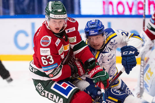 Frölundas Julius Bergman och Leksands Patrik Zackrisson