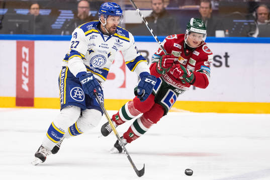 Leksands Marek Hrivik och Frölundas Julius Bergman