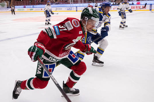 Frölundas Nicklas Lasu och Leksands August Berg