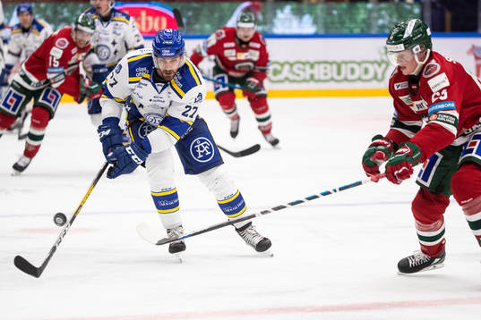 Leksands Marek Hrivik och Frölundas Julius Bergman