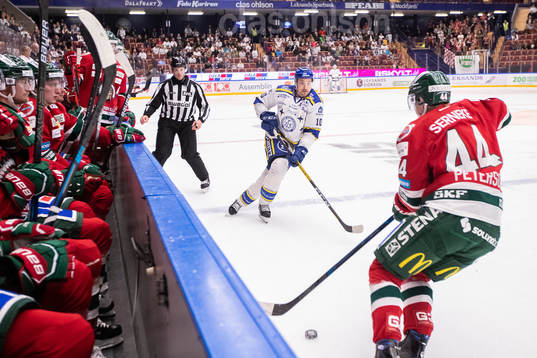 Leksands Johan Fransson och Frölundas Jacob Peterson