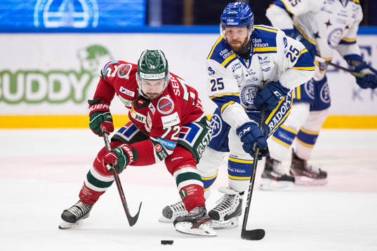 Frölundas Patrik Carlsson och Leksands Linus Persson