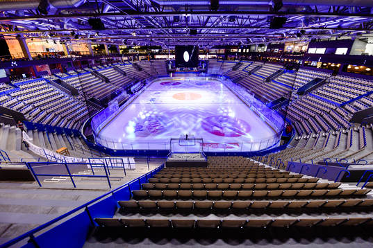 Generell interiör vy från Vida arena före