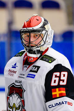 Malmö Redhawks målvakt Oscar Alsenfelt