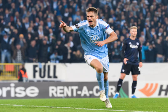 Markus Rosenberg of Malmö FF celebrates