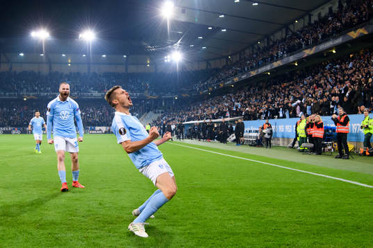 Markus Rosenberg of Malmö FF celebrates