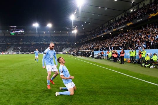 Markus Rosenberg of Malmö FF celebrates