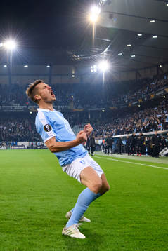 Markus Rosenberg of Malmö FF celebrates