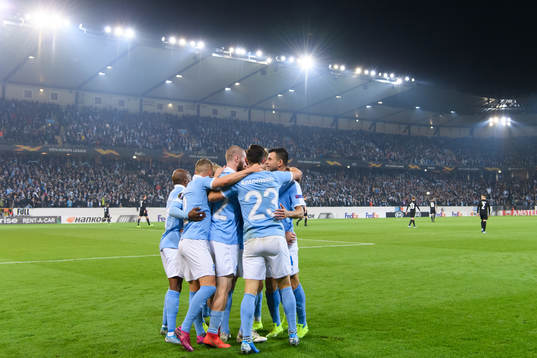 Markus Rosenberg of Malmö FF celebrates