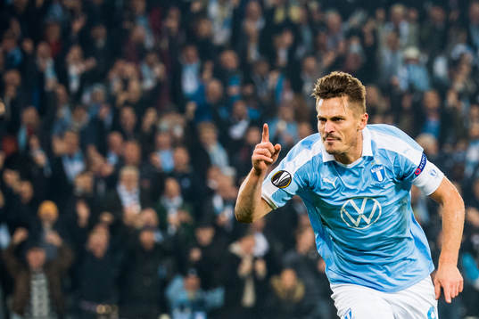 Markus Rosenberg of Malmö FF celebrates