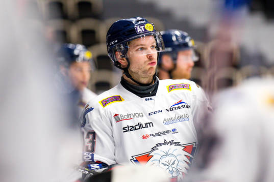 Linköpings Andrew Gordon deppar
