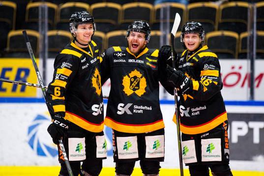 Skellefteås Filip Berglund, Arvid Lundberg och Linus