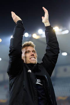 Viktor Fischer of FC Köpenhamn celebrates