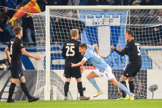 Markus Rosenberg of Malmö FF celebrates