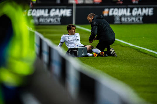 Anders Trondsen of Rosenborg in pain