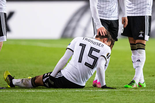Anders Trondsen of Rosenborg injured
