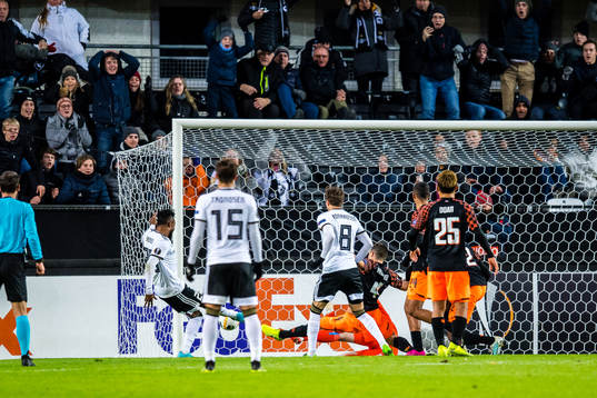 Samuel Adeniyi Adegbenro of Rosenborg scores the 1-3 goal