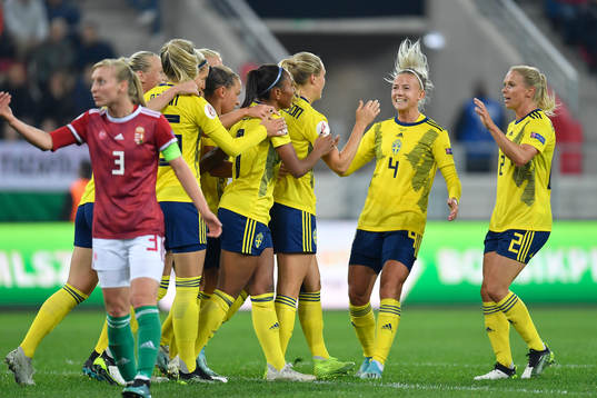 Magdalena Ericsson, Hanna Glas and Jonna Andersson of