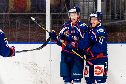 Halmstads Hugo Johansson jublar