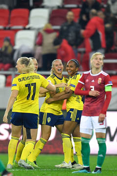 Magdalena Ericsson, Jonna Andresson and Madelen Janogy of