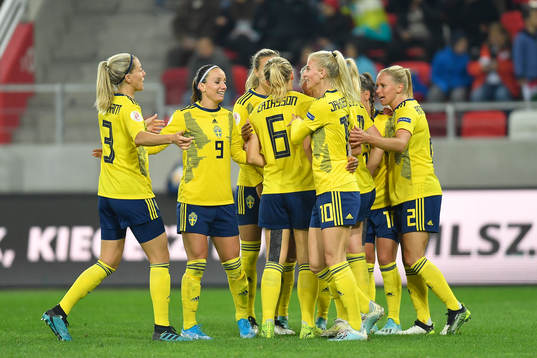 Linda Sembrant, Kosovare Asllani, Sofia Jakobsson and Jonna