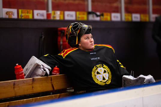 Brynäs målvakt Ellen Jonsson deppar