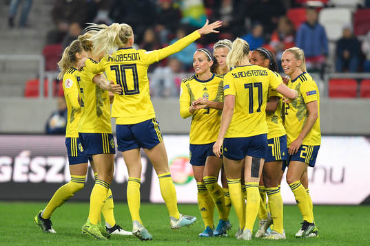 Sofia Jakobsson, Kosovare Asllani, Madelen Janogy, Stina